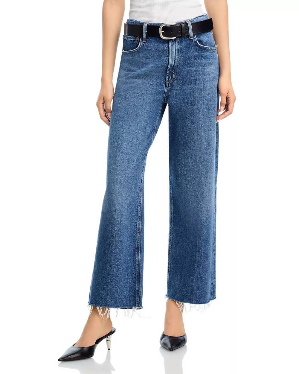NEW AGOLDE ren high rise wide leg jean in chord